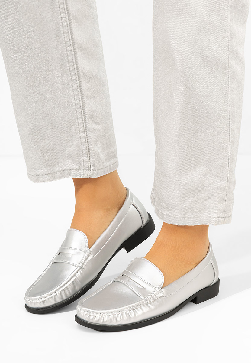 Дамски мокасини Matildia сив