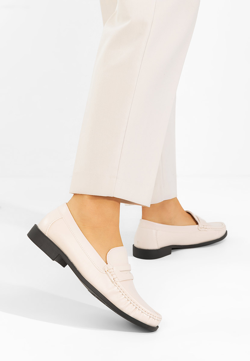 Дамски мокасини Matildia бежов