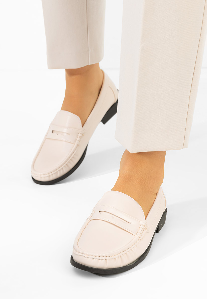 Дамски мокасини Matildia бежов