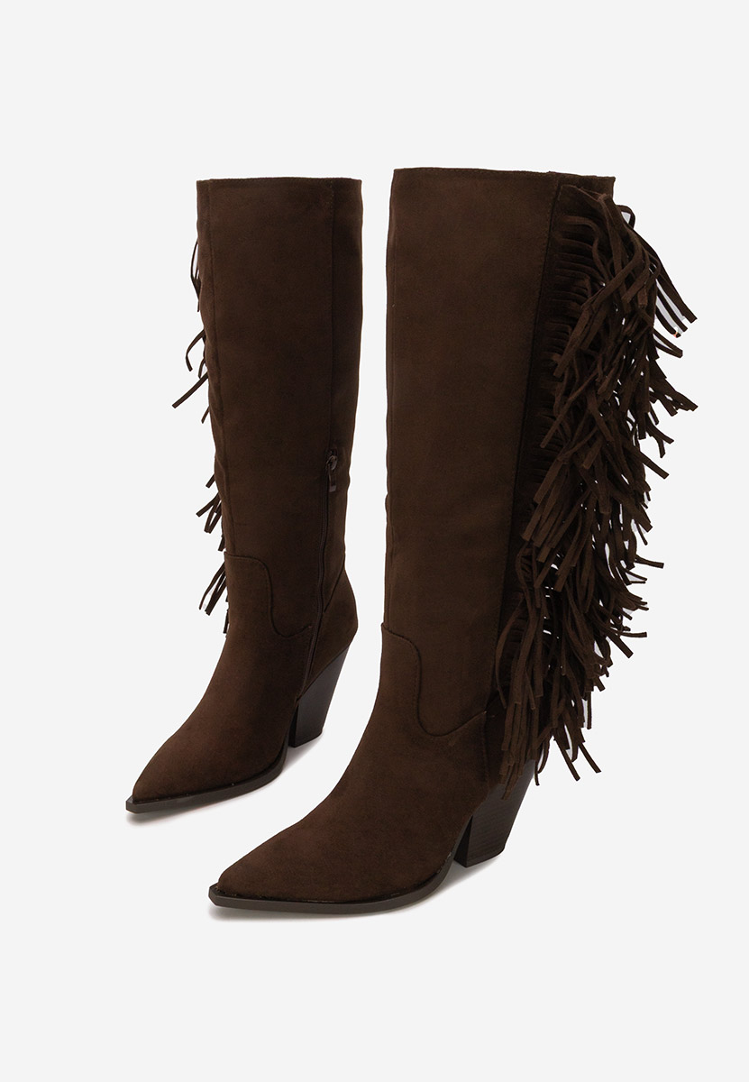 Чизми на ток Brania кафяв