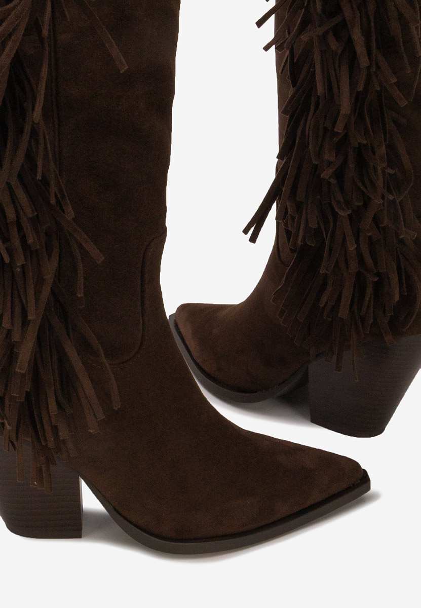 Чизми на ток Brania кафяв