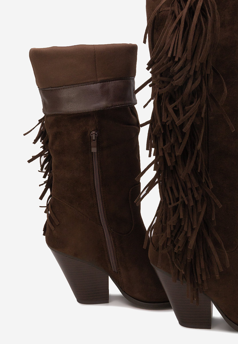 Чизми на ток Brania кафяв