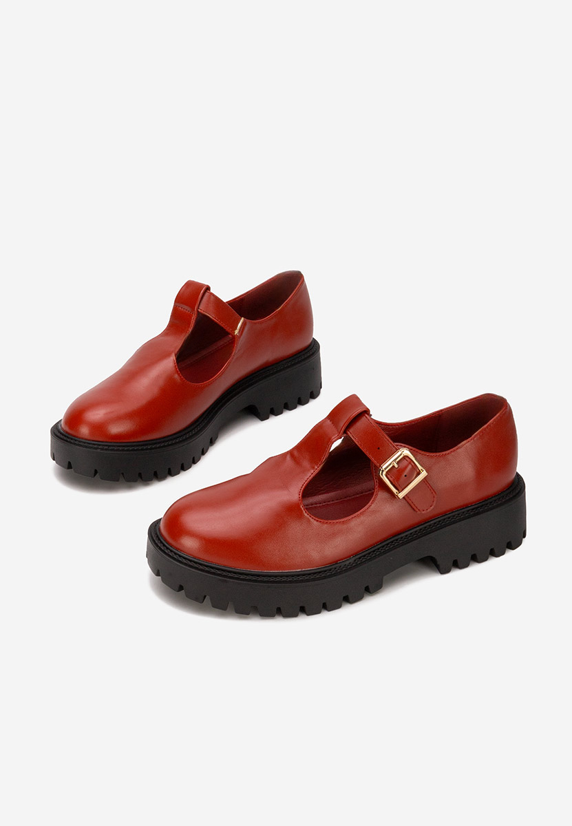 Ежедневни обувки Kenia Винено червено