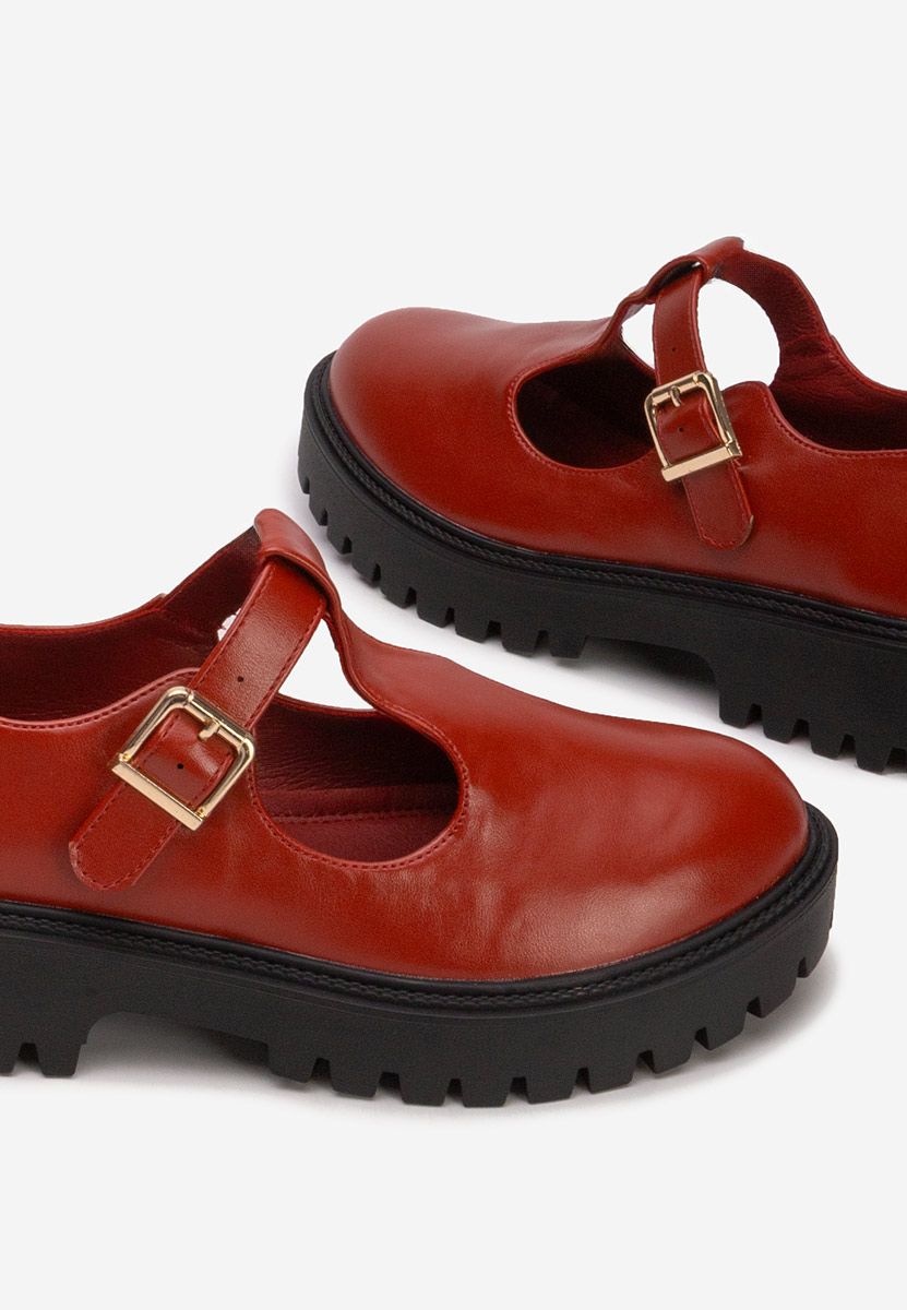 Ежедневни обувки Kenia Винено червено