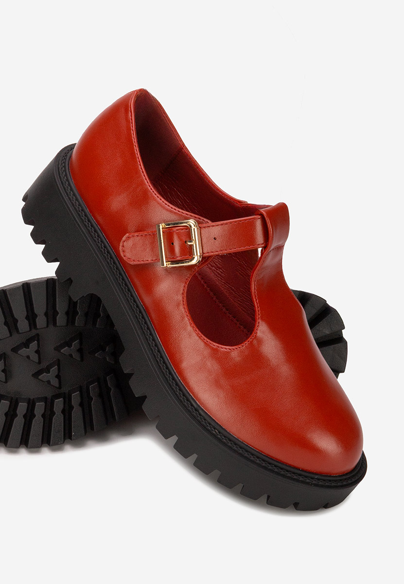 Ежедневни обувки Kenia Винено червено