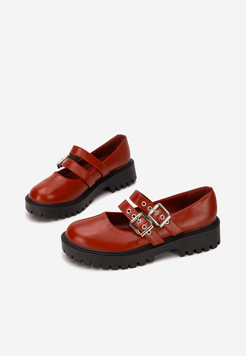 Ежедневни обувки Geovania Винено червено