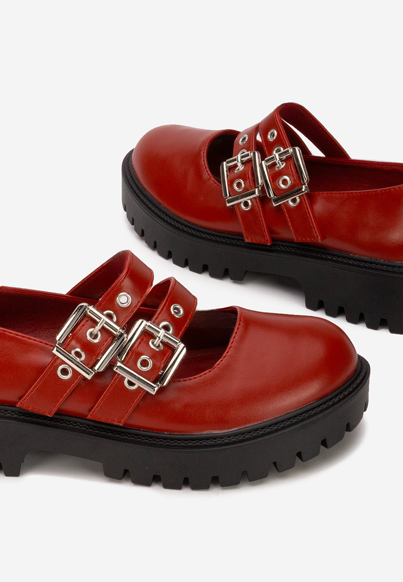 Ежедневни обувки Geovania Винено червено