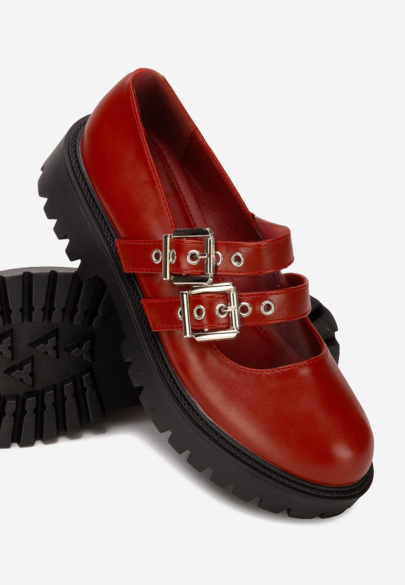 Ежедневни обувки Geovania Винено червено