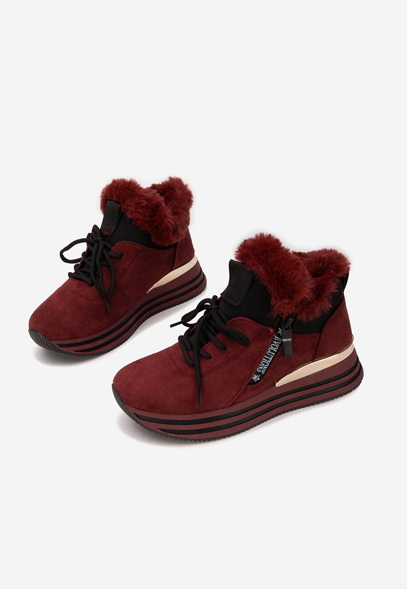 Дамски Зимни маратонки Axira Винено червено