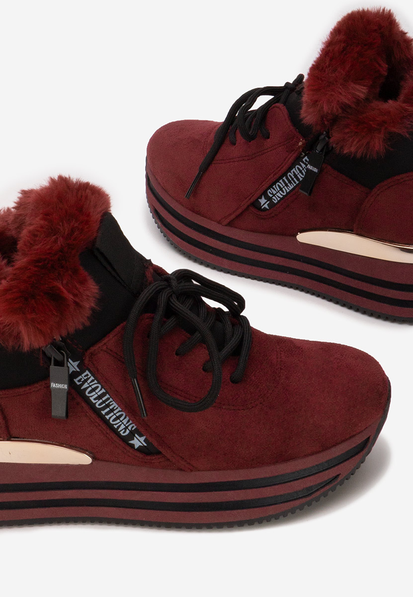 Дамски Зимни маратонки Axira Винено червено