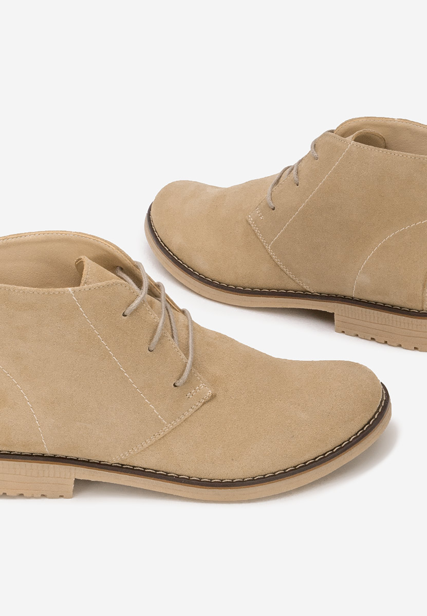 Боти естествена кожа Kalisa V5 бежов