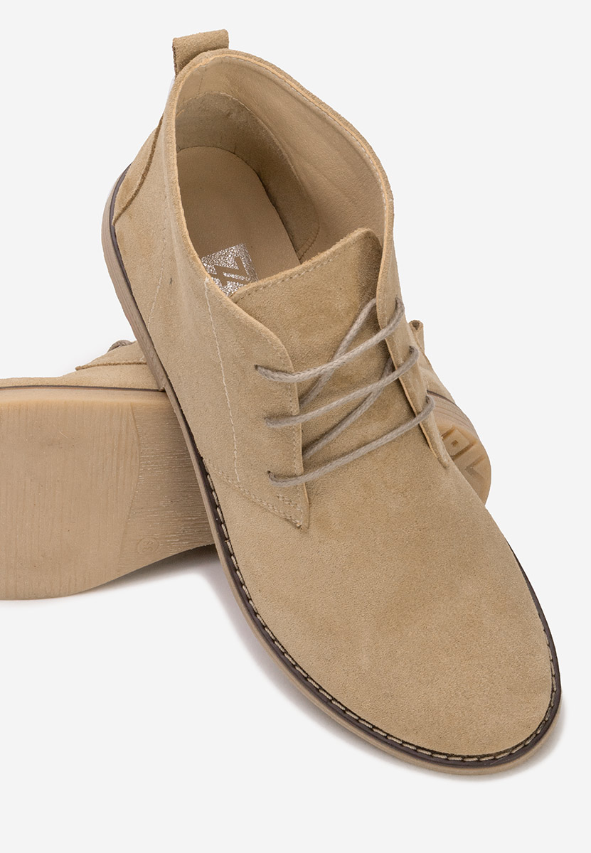 Боти естествена кожа Kalisa V5 бежов