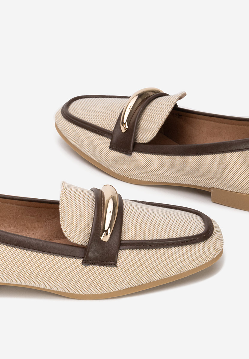 Дамски мокасини Meliania бежов