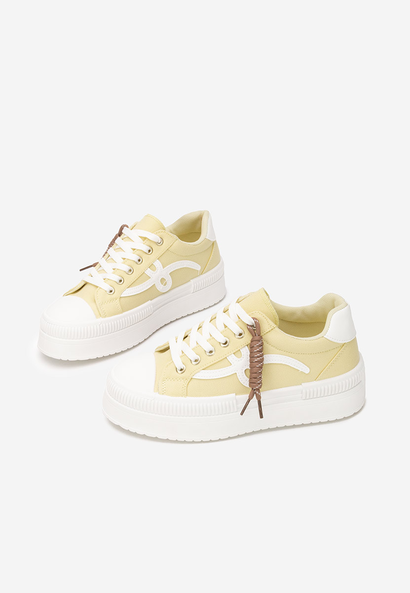 Cникърси на платформа Altamira жълт