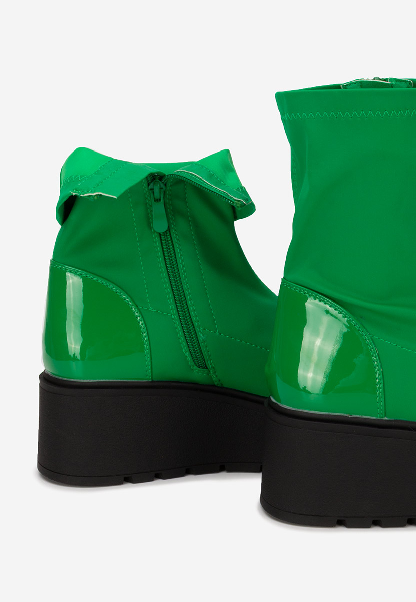 Обувки на платформа Hannah зелен