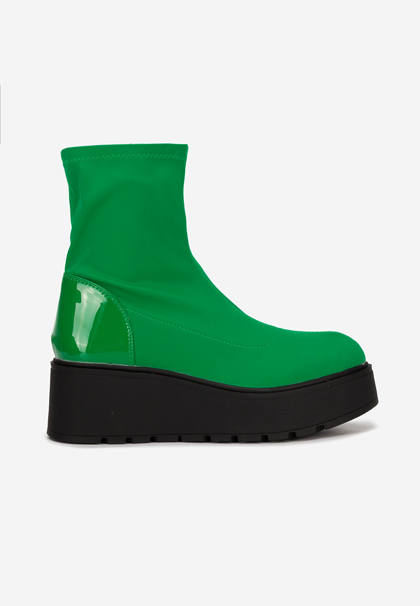 Обувки на платформа Hannah зелен