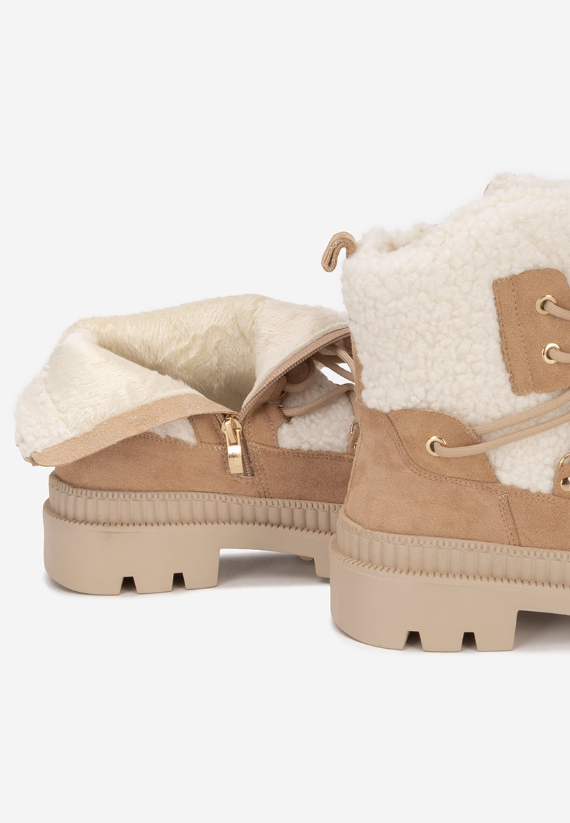 Зимни дамски Ботинки Kataria каки