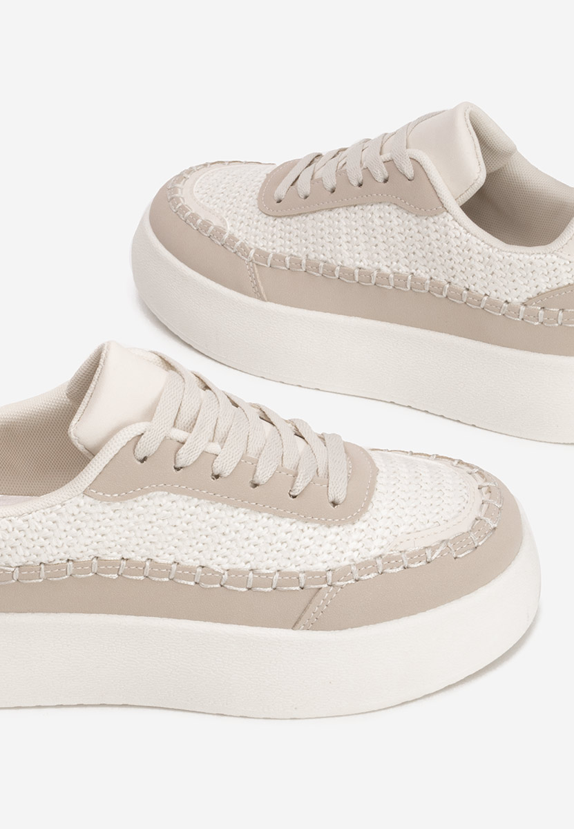 Cникърси на платформа Cecila бежов