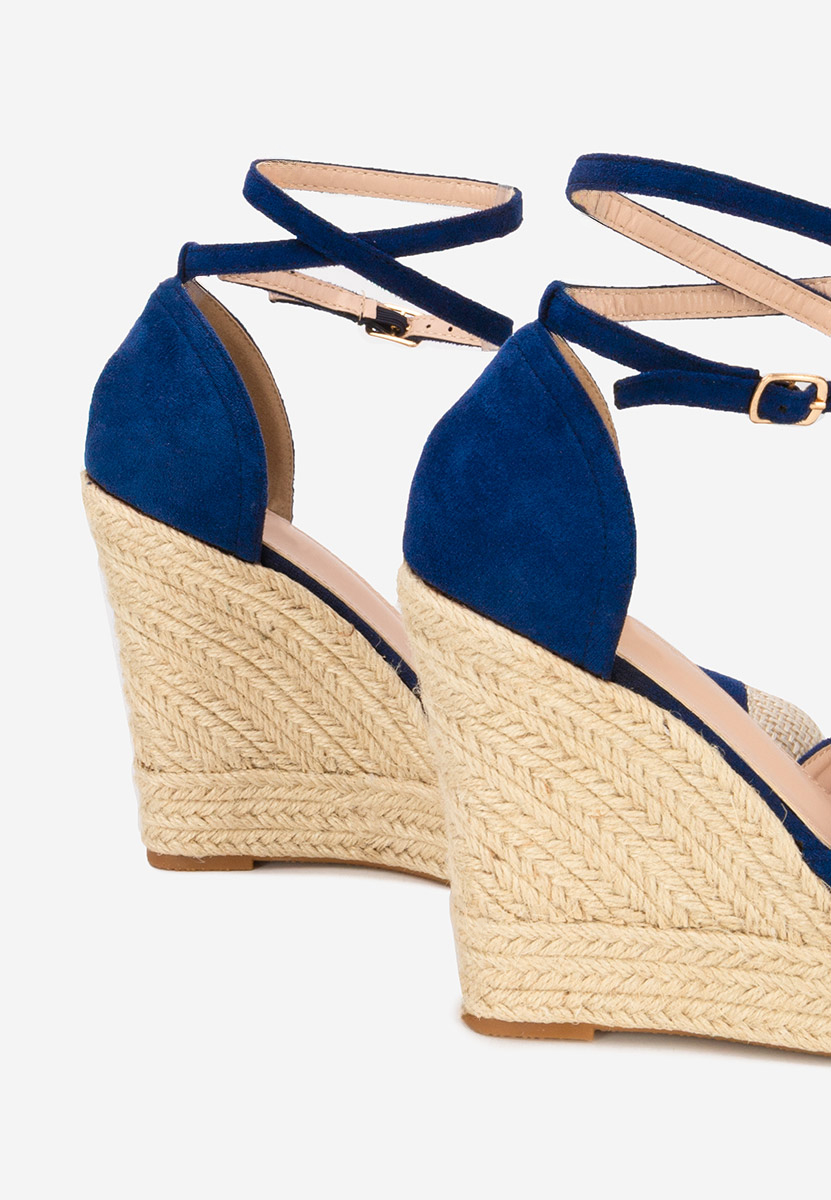 Сандали на платформа Saniza V3 син