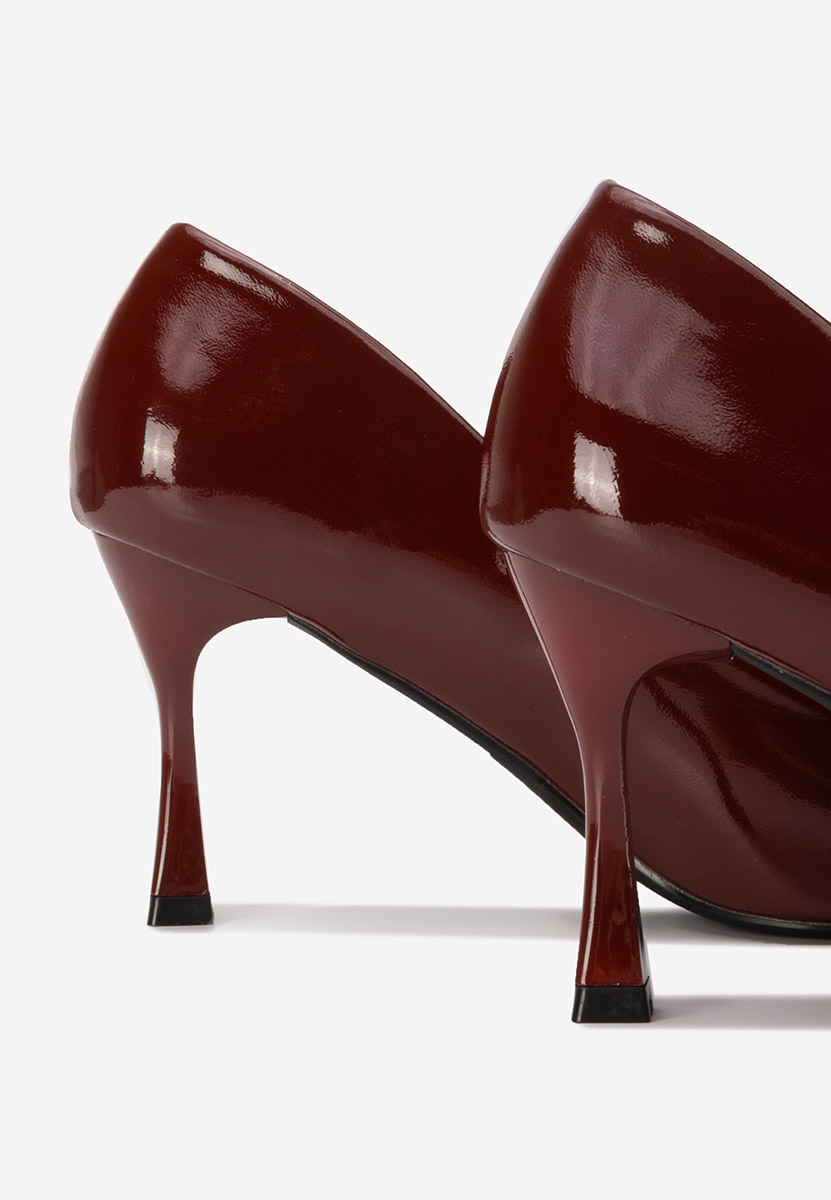 Обувки стилето Sonnia Винено червено