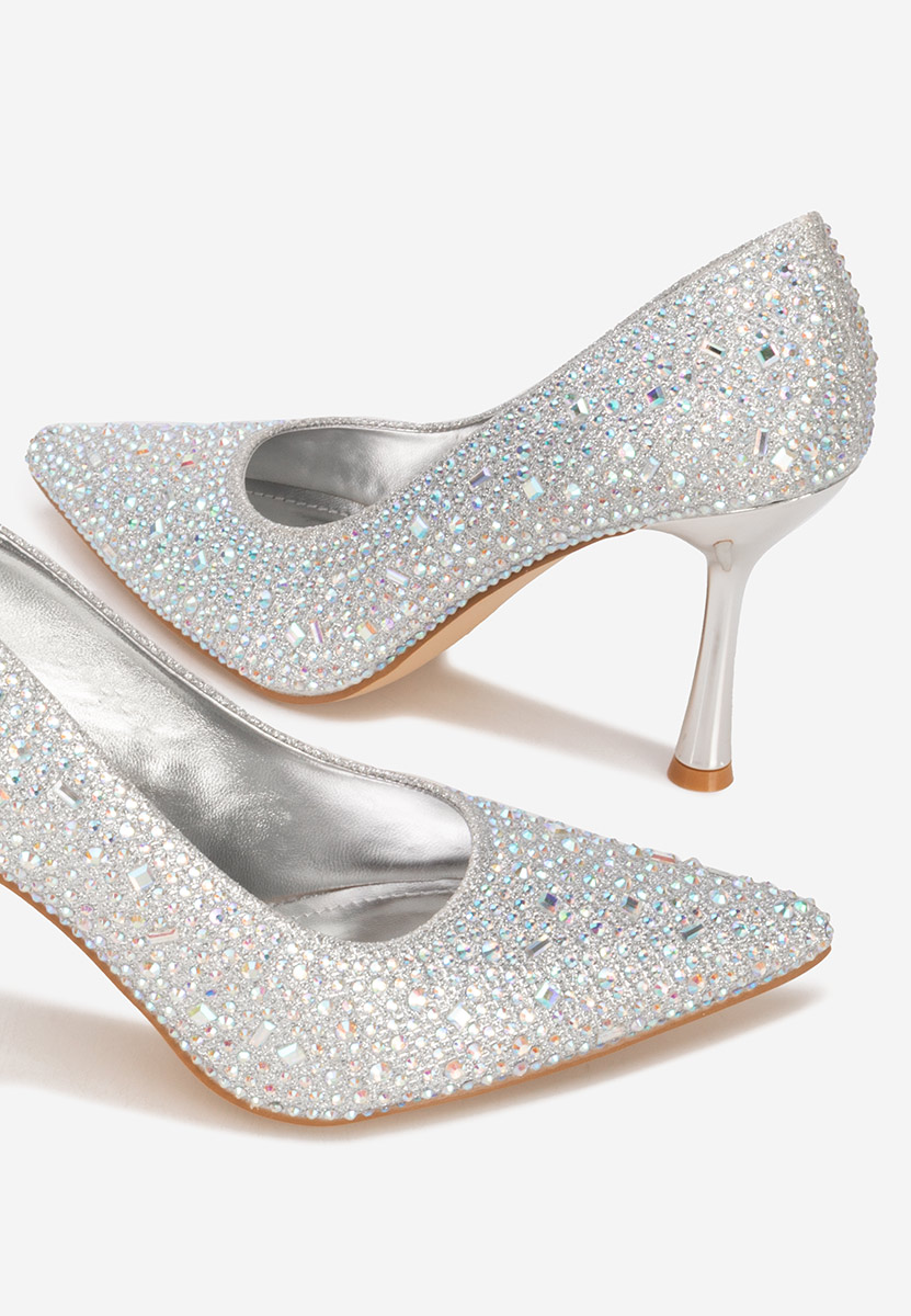 Обувки стилето Sidionia сив