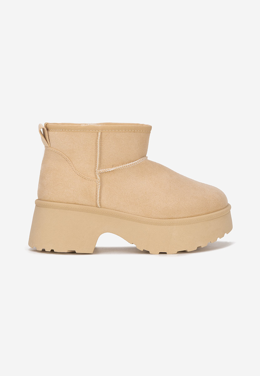 Зимни дамски Ботинки Tarnia бежов