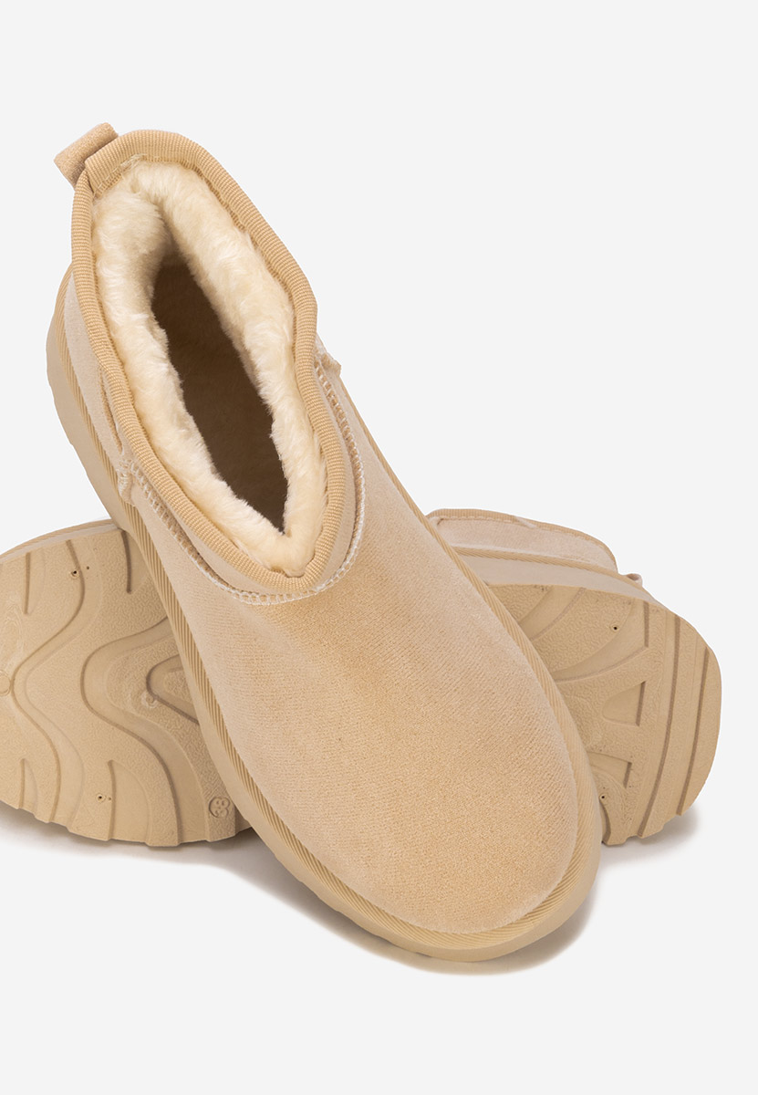 Зимни дамски Ботинки Tarnia бежов