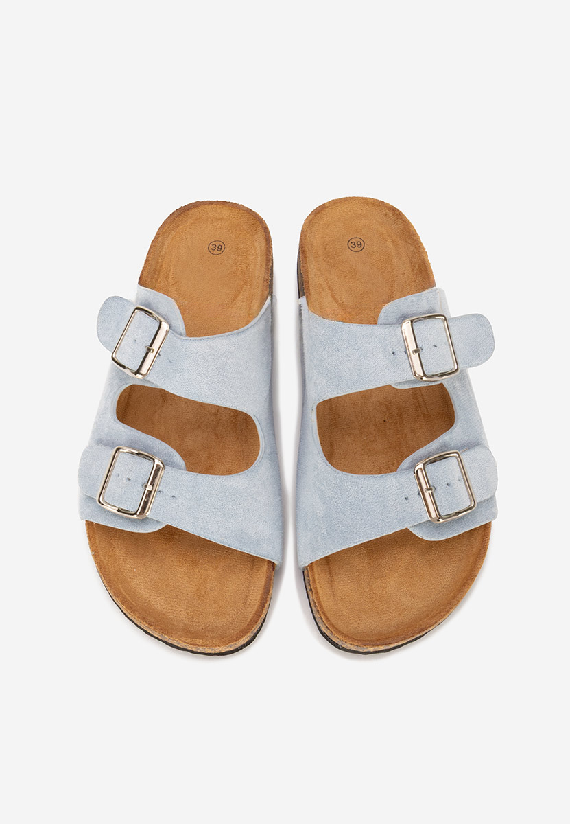 Дамски чехли Evet сив