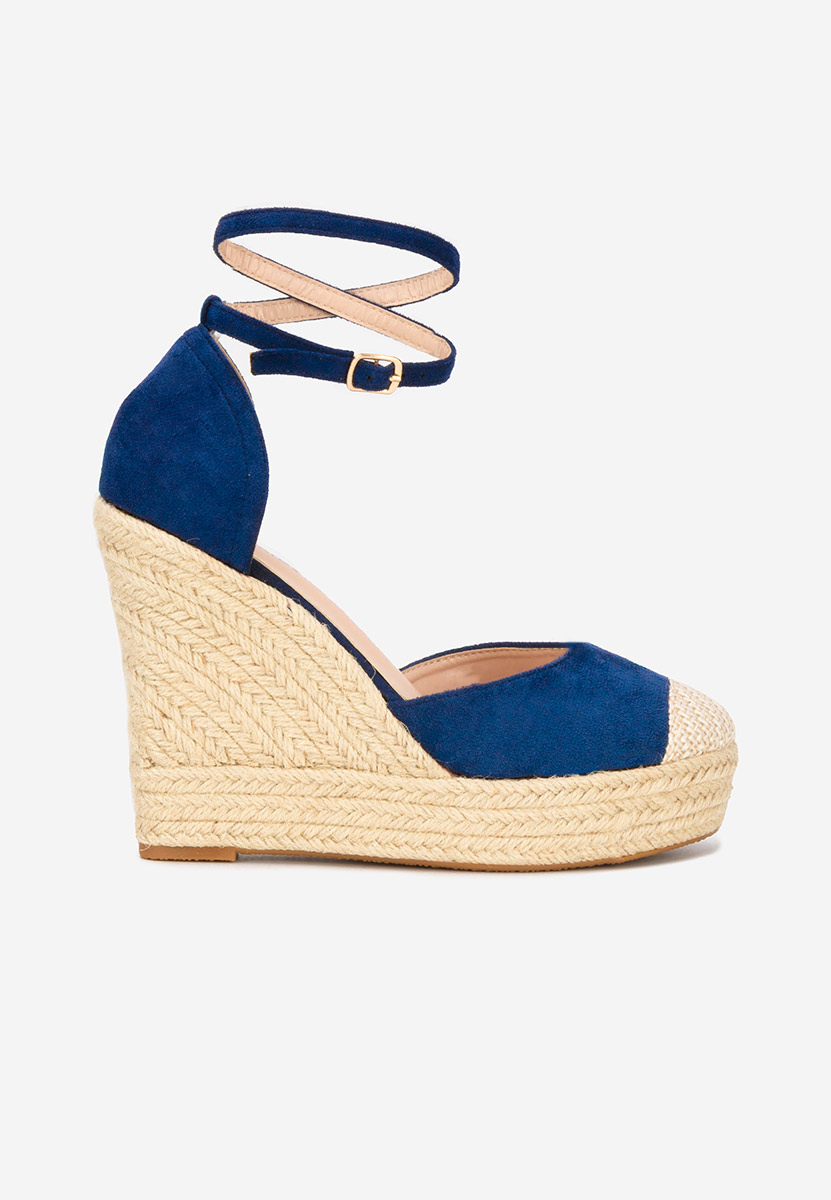 Сандали на платформа Saniza V3 син