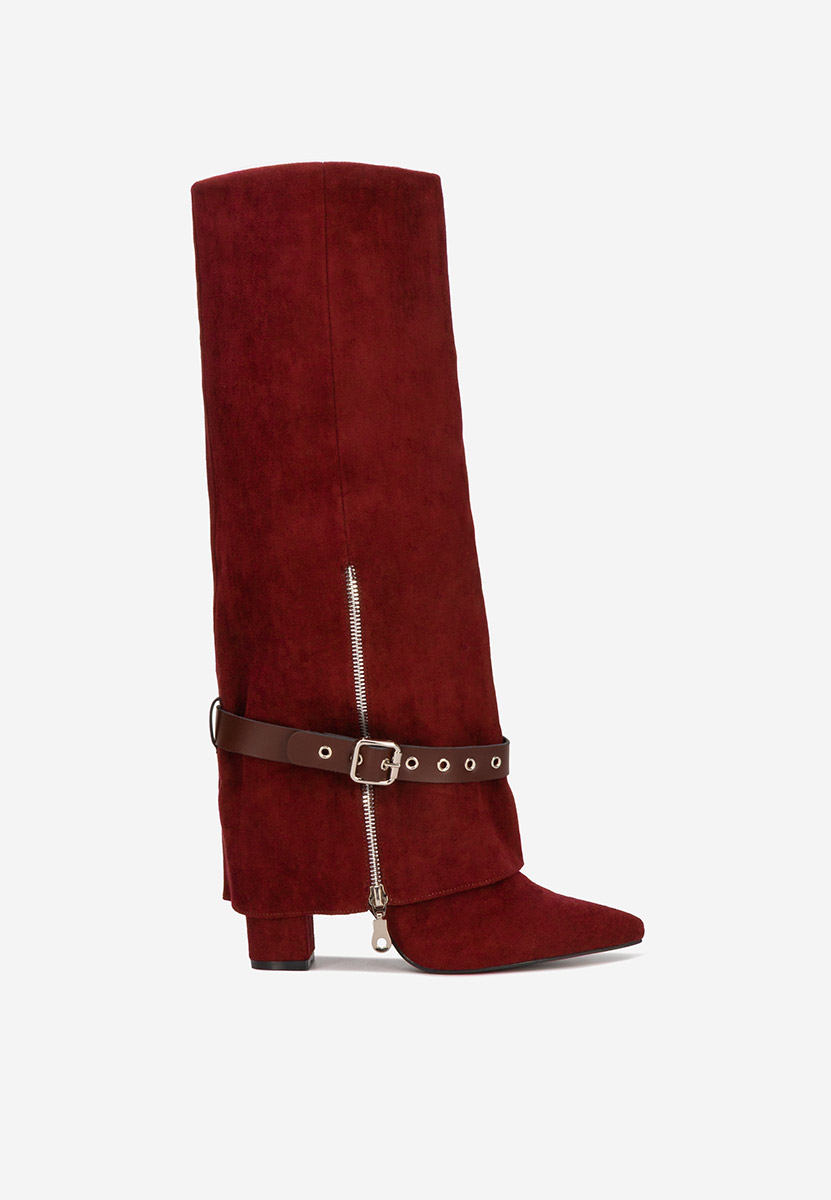 Чизми на ток Scotia бордо