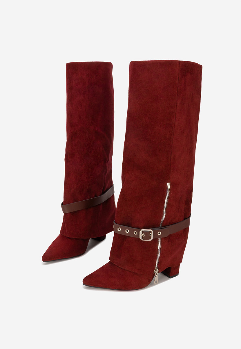 Чизми на ток Scotia бордо