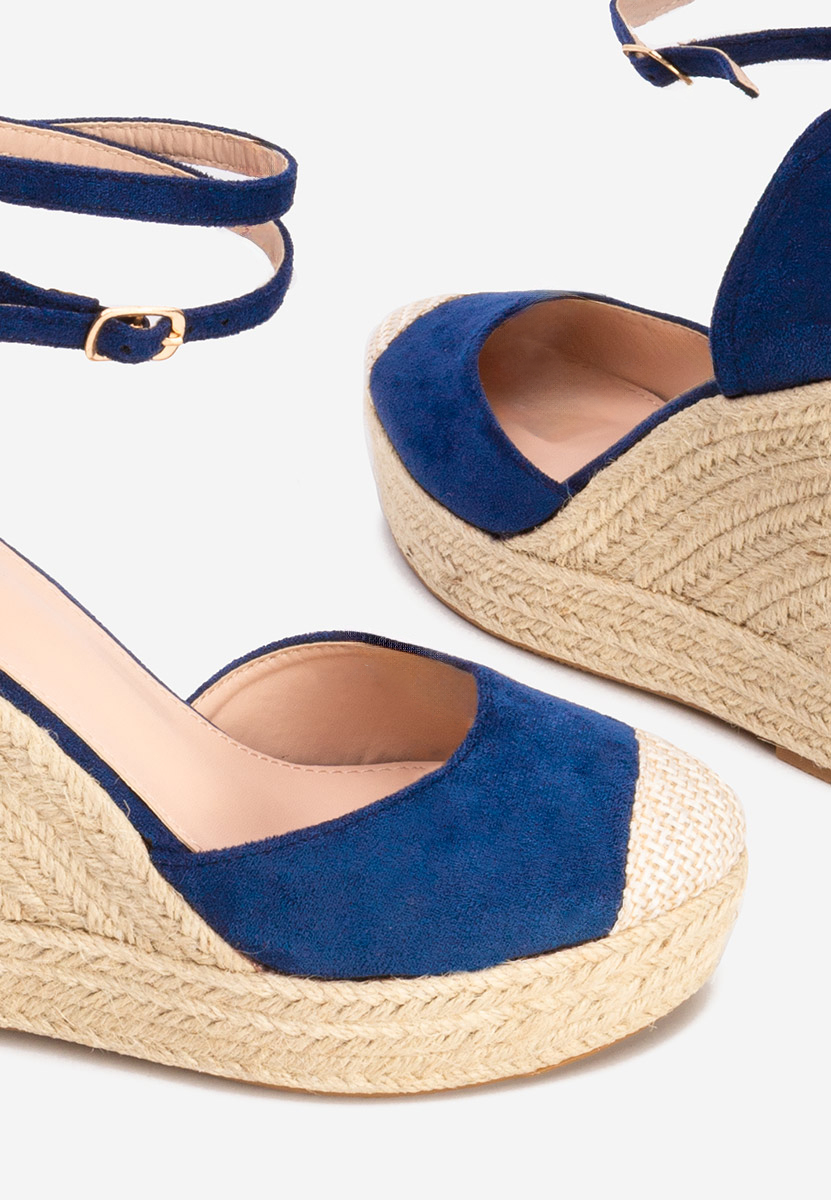 Сандали на платформа Saniza V3 син