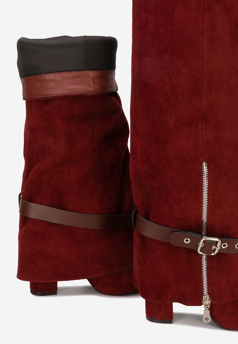 Чизми на ток Scotia бордо