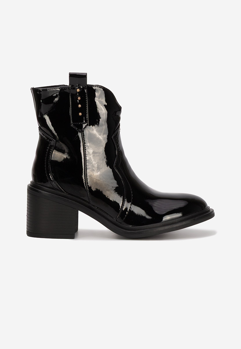 Боти на дебел ток Katyana V2 черен