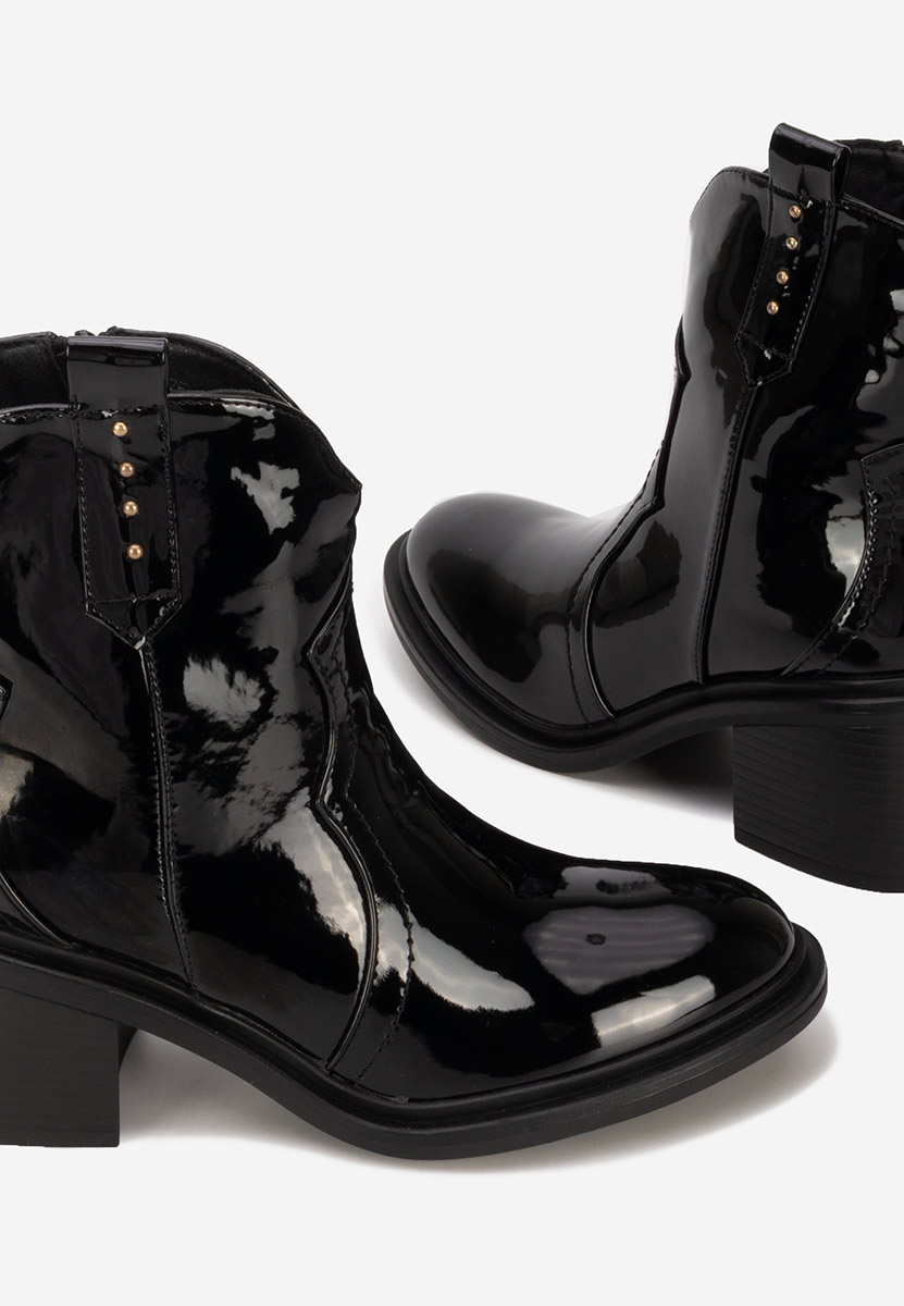 Боти на дебел ток Katyana V2 черен