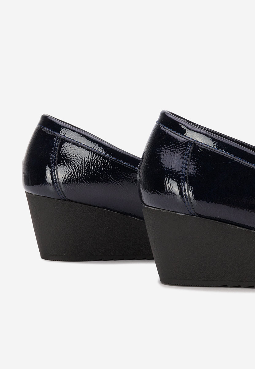 Mокасини на платформа Saina военно син