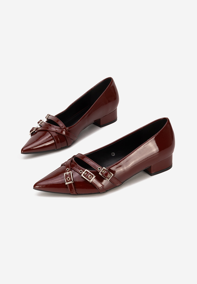 Oбувки на нисък ток Otisia Винено червено