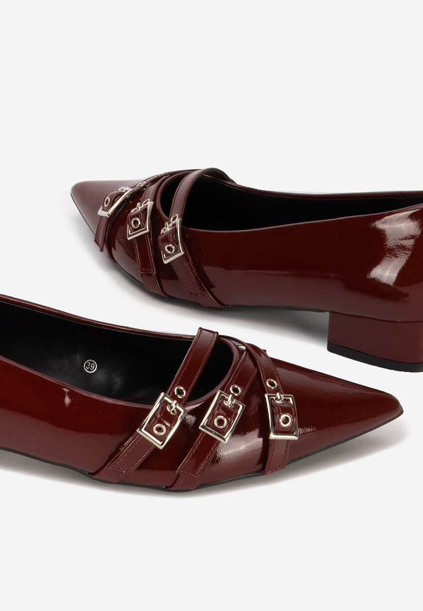 Oбувки на нисък ток Otisia Винено червено