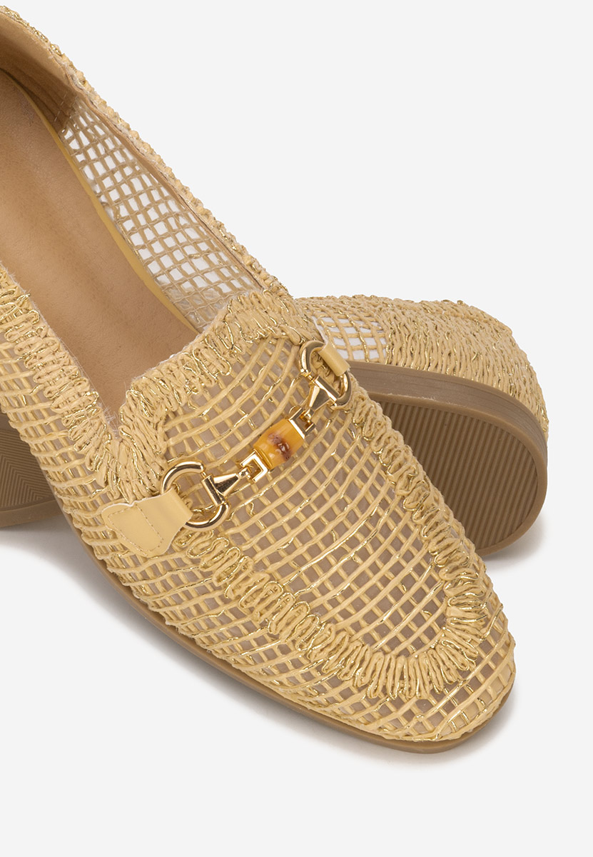 Дамски мокасини Jayna бежов