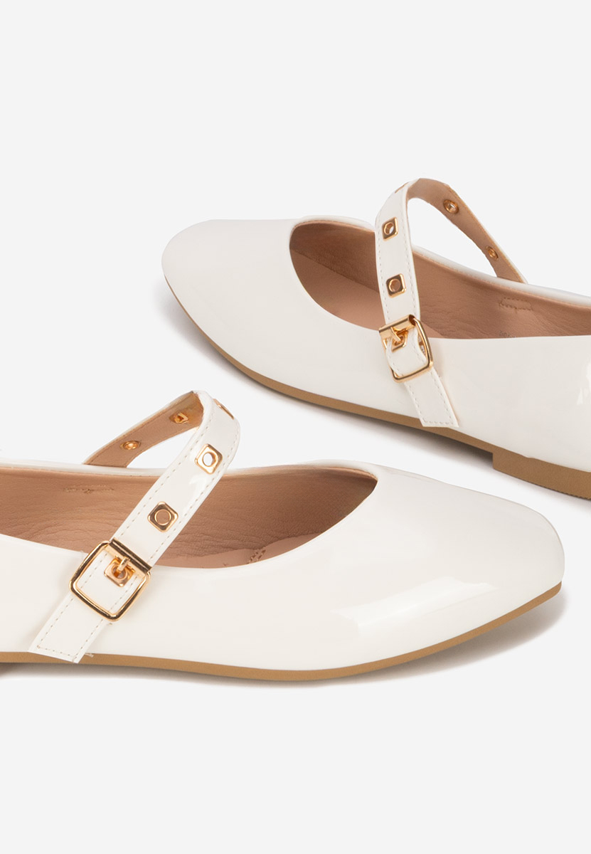 Дамски балерини Clario бели