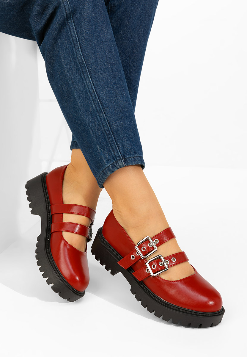 Ежедневни обувки Geovania Винено червено