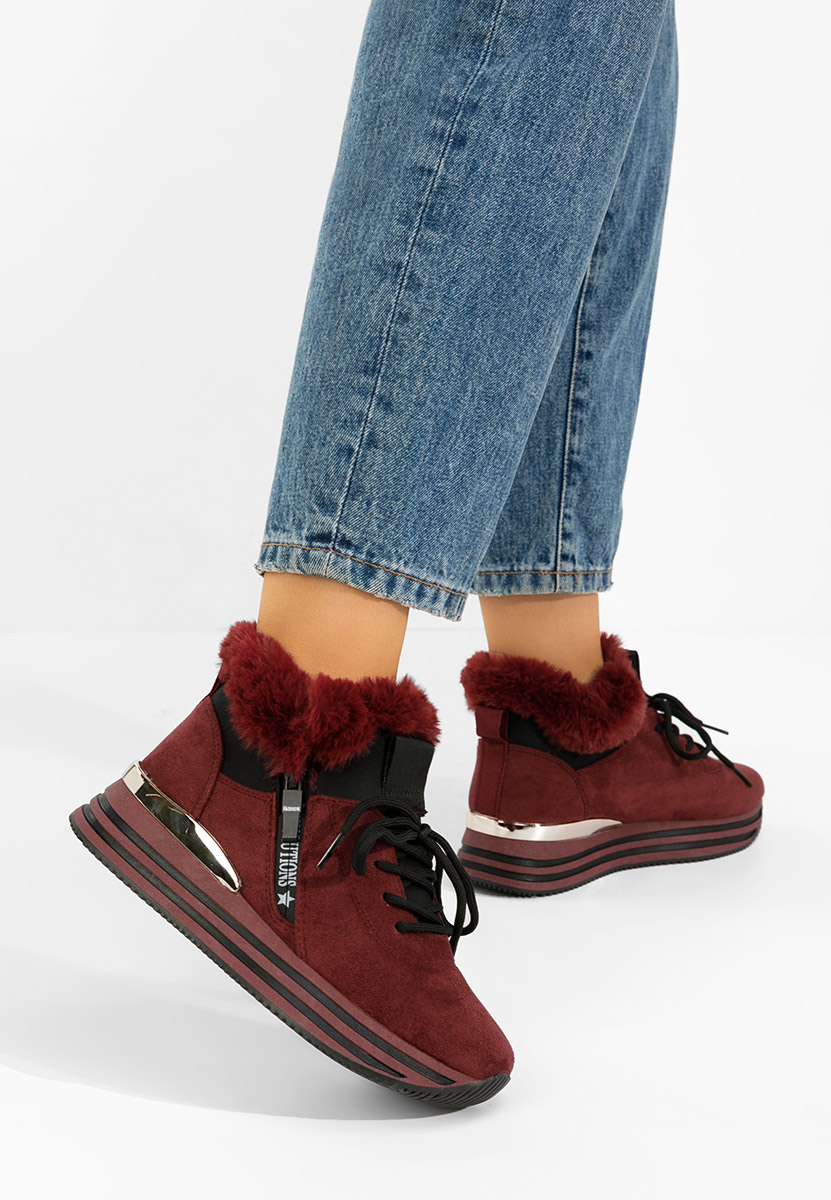 Дамски Зимни маратонки Axira Винено червено