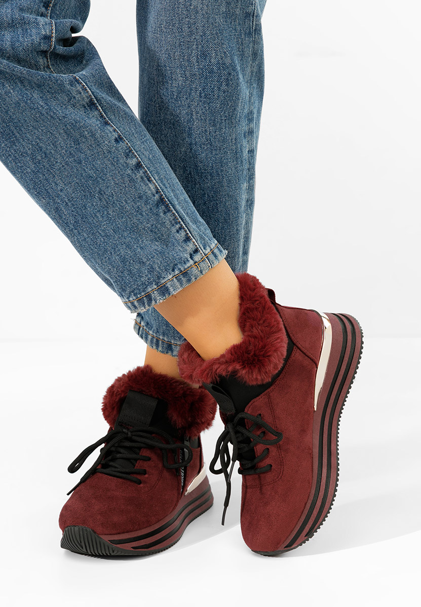 Дамски Зимни маратонки Axira Винено червено