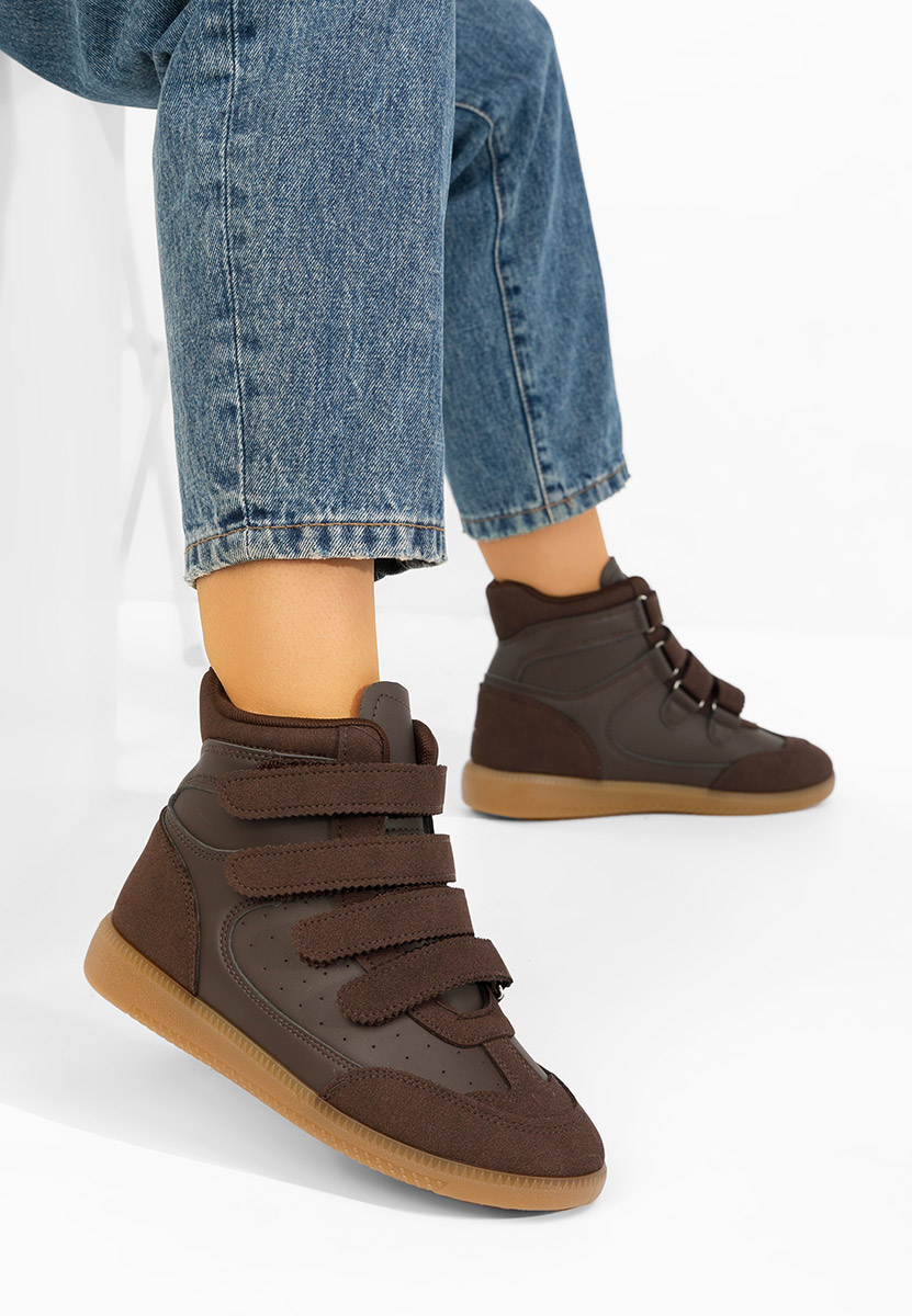 Cникърси High-Top Fluvia кафяв