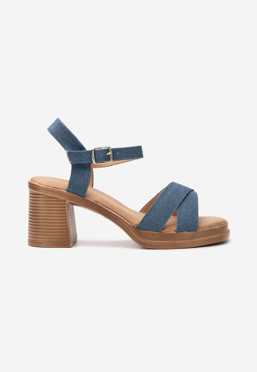 Сандали на ток Jacqualine деним