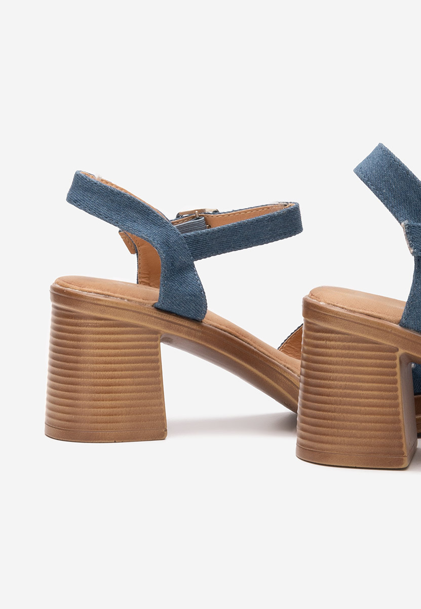 Сандали на ток Jacqualine деним