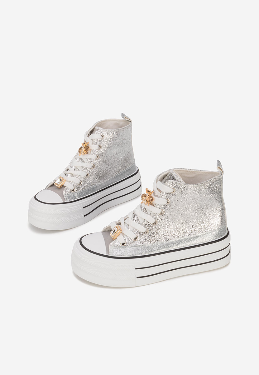 Кецове на платформа Trixy сив