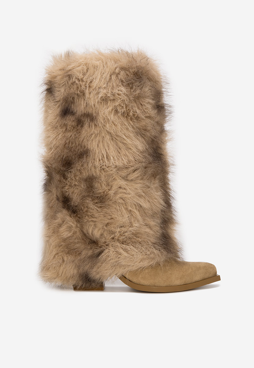 Зимни дамски ботуши Olivine каки