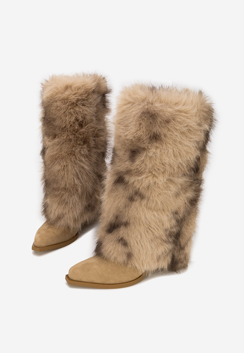 Зимни дамски ботуши Olivine каки