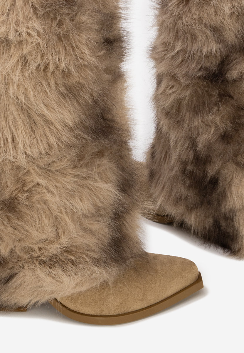 Зимни дамски ботуши Olivine каки